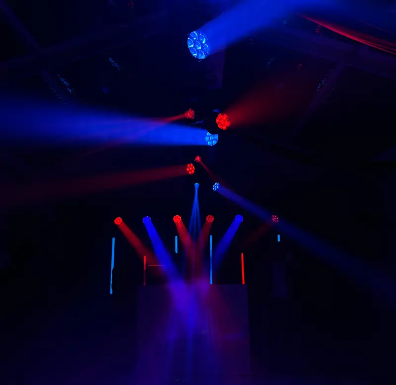Blue beam stage production by Opus AV