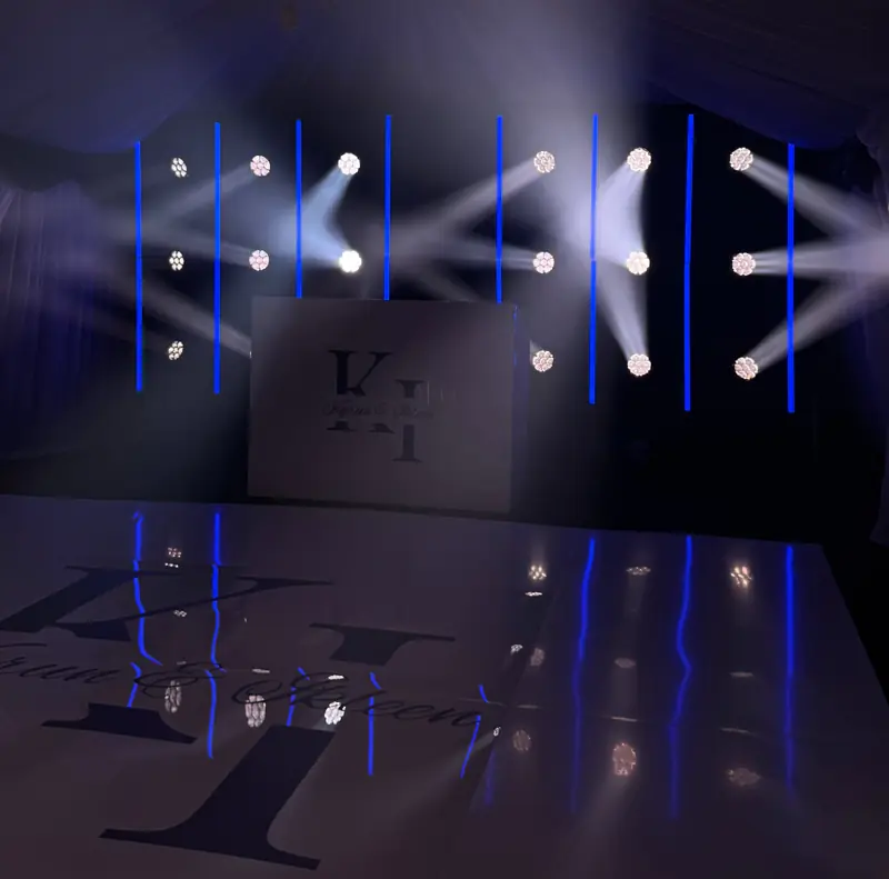Emerald reception production by Opus AV